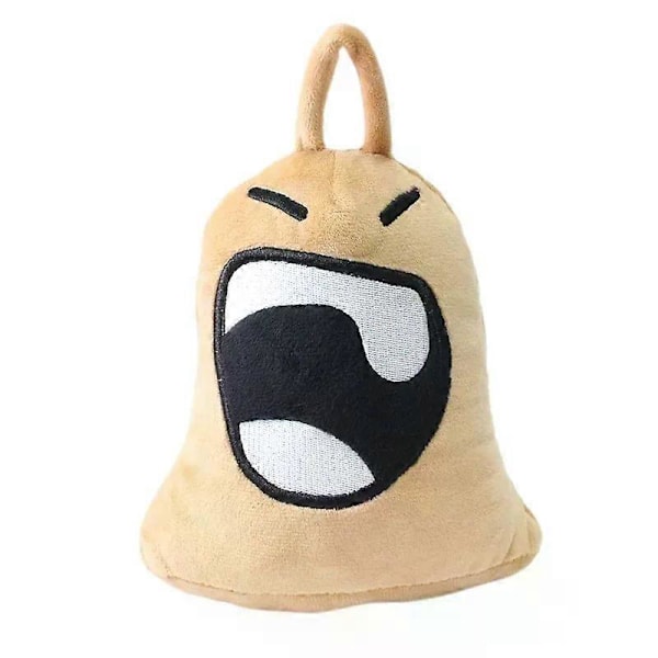 HaKeLai Ny BFDI Battle For Dream Island Plyschleksak Gosedjur Mjukt Djur X Siffror Blintz Block Markör Penna Häftapparat Pommes Frites Gåvor[YJD] Bell 20cm
