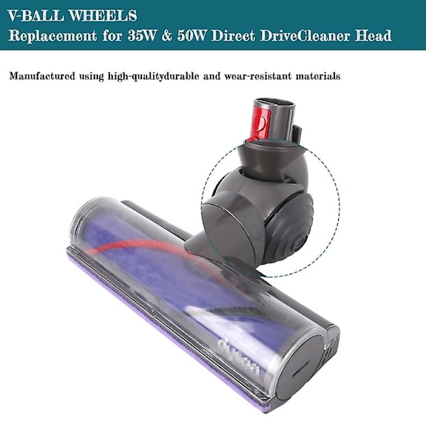 Hjul for Dyson V6 V7 V8 V10 V11 V12 støvsuger V-ball hjul for direkte driv støvsugerhode
