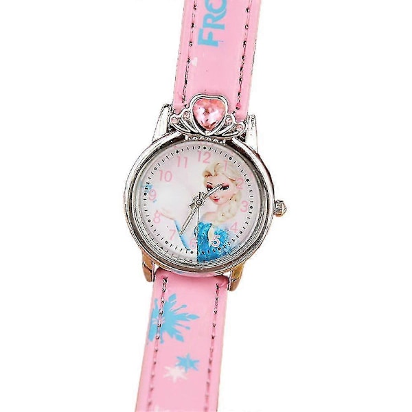 Børn Piger Tegneserie Frost Ur Quartz Ur Armbåndsur Gaver[HK] Pink