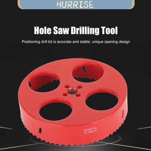 HURRISE Hulsav Rund Bimetal Boreværktøj Industriel Hardware Tilbehør M42 155 cm (YJD)