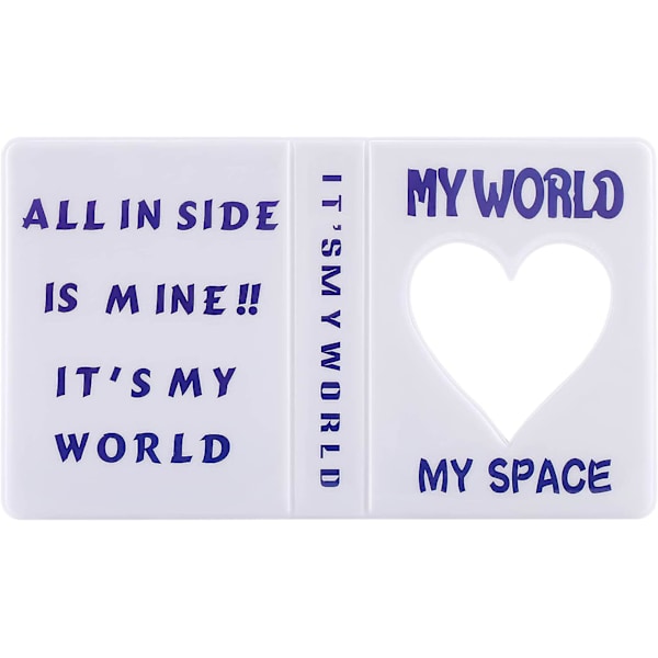 BTS 3 Tums Fotocardsalbum Kpop Mini Fotoalbum, Kärlek Hjärta Ihåligt Fotocards ID-hållare 64 Fickor Fotocardsmapp Kpop Fotocardshållare Bok