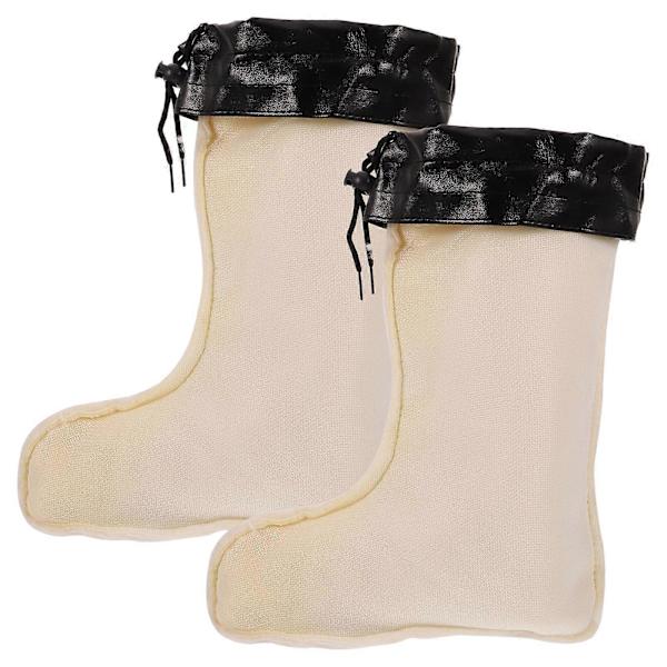 1 par regnstövelsfoder, bekväma stövelsfoder, tjocka stövelsfoderöverdrag, varma stövelsfoder [YJD] White 30.00X24.00X9.00CM