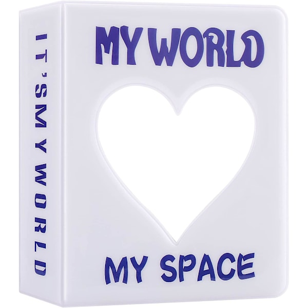 BTS 3 Tommer Fotokortalbum Kpop Mini Fotoalbum, Kjærlighet Hjerte Hul Fotokort ID Holder 64 Lommer Fotokort Binder Kpop Fotokort Holder Bok