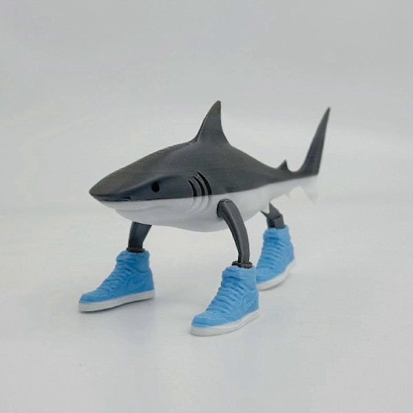 3D-printing Tung Tung Tung Tralalero Tralala Sahur Action Leksaksfigurer [YJD] Tralalero Tralala