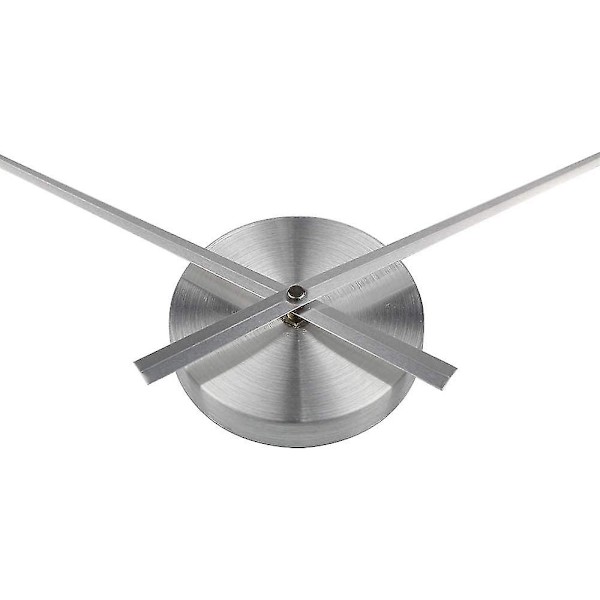 3D-klockvisare - DIY - Stora 3D-väggklockvisare - Heminredning. Kvartsur. Tillbehör (silver)  (YJD)