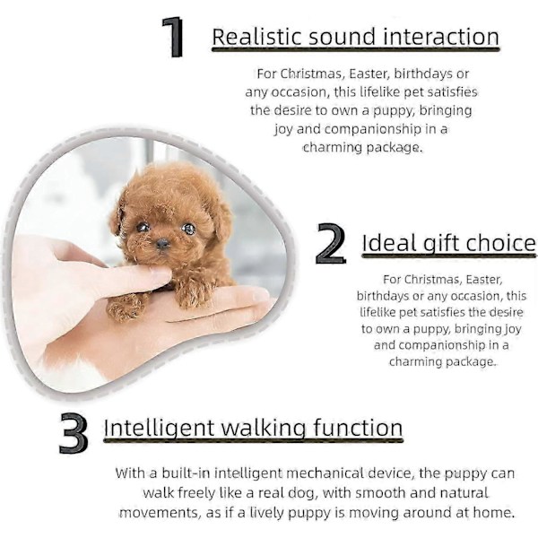 Interaktiv robot-hundeleke for voksne og barn
