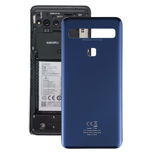 Original Batteridæksel til TCL 10L (10 Lite) T770H  (YJD) Blue