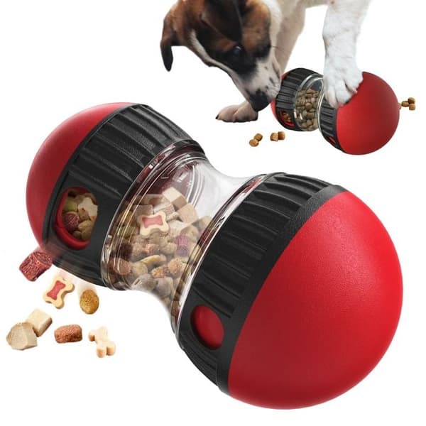 Interaktivt legetøj til hunde og katte – godbidsdispenser, mod kedsomhed, udvikler intelligens (YJD)