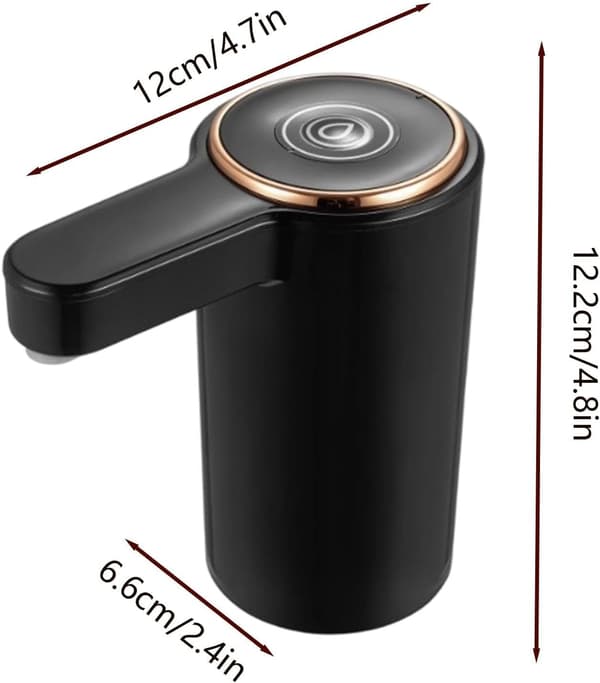 Elektrisk vattenpump med slang, tyst och användbar Påfyllningsbar vattendispenser för flaskor och karaffer (JYD)