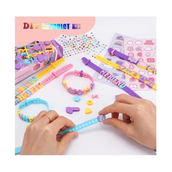 DIY Elastisk Venskabsarmbåndssæt til Piger, Kunst- og Håndværkssæt til Børn, Alder 4, 5, 6, 7, 8, 9 (model)[YJD]