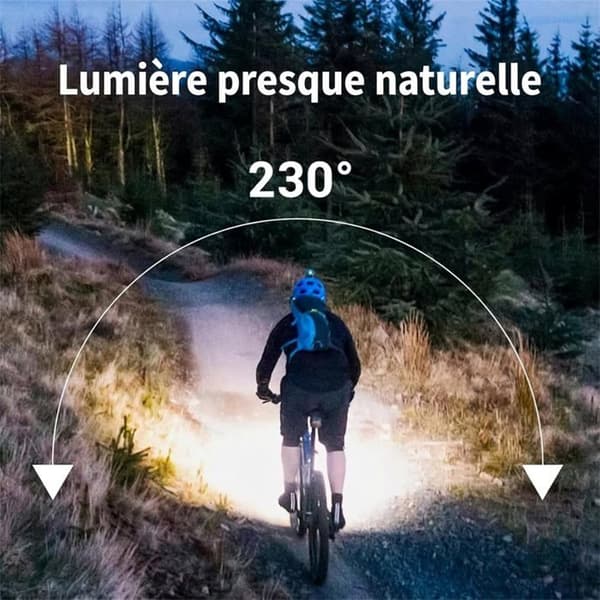 2-paknings LED-hodelykt, 230° strålevinkel rødt lys, sensoraktivert, vanntett LED-hodelykt for jogging (YJD)
