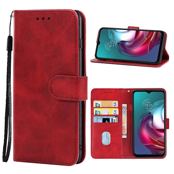 Lærveske for Motorola Moto G30 / G20 / G10 4g  (YJD) Red