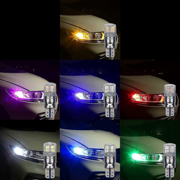 2kpl W5w 3030 Smd Canbus Auton T10 Led Kiila Peruutuslamppu Pysäköintivaloon--punainen[YJD]