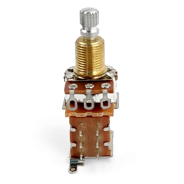 Gitarrswitch kontrollpotentiometer A500K/B500K Push-Pull gitarrkontrollpotentiometer ersättning hållbar[YJD] B500K
