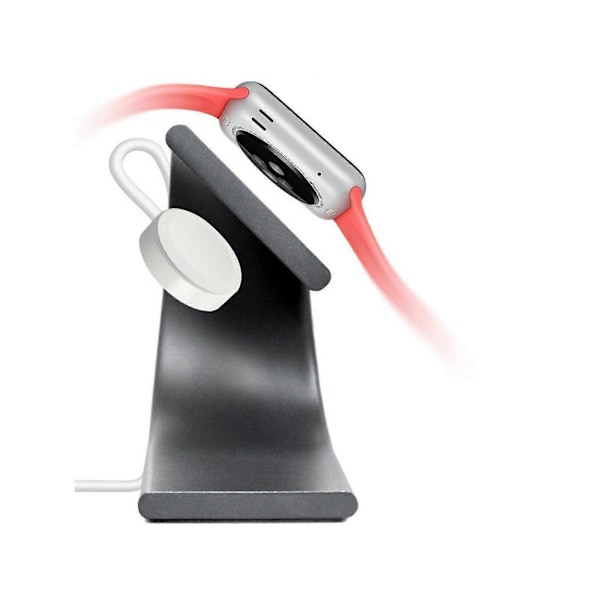 Trådløs opladerstander til Apple Watch Trådløs oplader Grå[HK]
