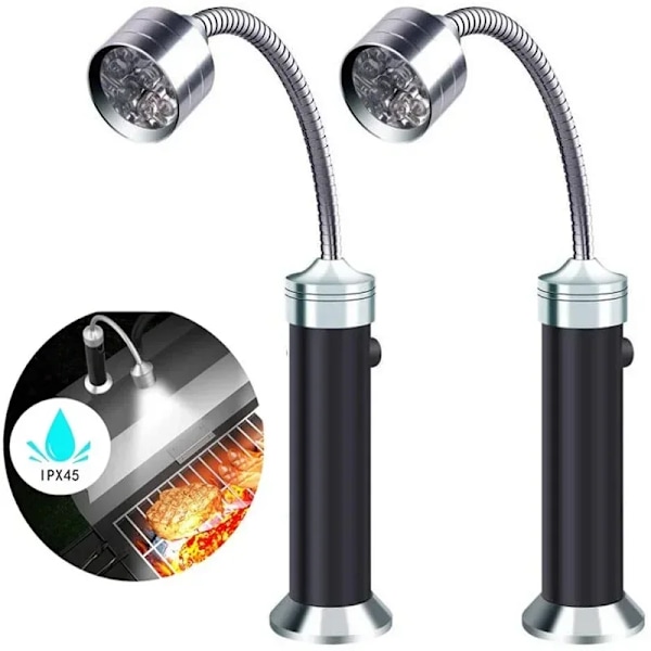 Magneettinen ulkogrilli LED-grillivalot Säädettävät joustavat LED 360 astetta lämmönkestävät joutsenkaulalamput lyhty (YJD) 1pc