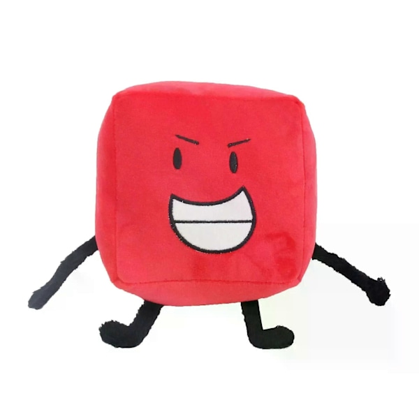 HaKeLai Ny BFDI Battle For Dream Island Plyschleksak Gosedjur Mjukt Djur X Siffror Blintz Block Markör Penna Häftapparat Pommes Frites Gåvor[YJD] Cube 14cm