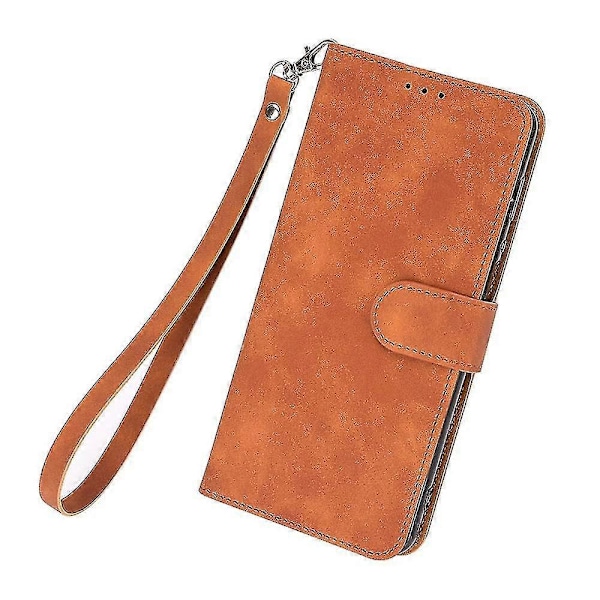 Kompatibelt Fairphone 5 Etui Wallet Stand Anti-drop Telefon Læder Cover[HK] Brown
