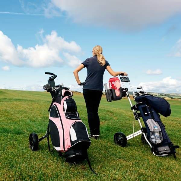 1 stk 2-i-1 multifunksjonell ultrakonvenient ABS golfbil koppholder telefonfeste, golftilbehør, gave til golfspiller [YJD] Black Plastic