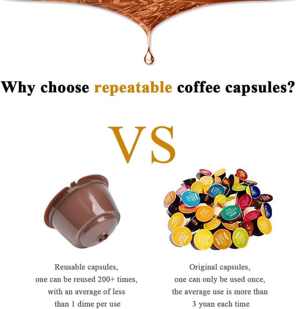 3 gjenbrukbare/påfyllbare kaffekopper[YJD]