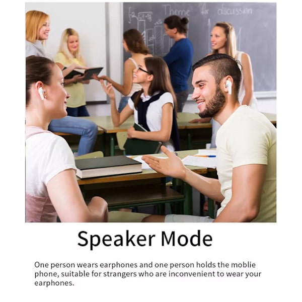 Multilingvisk Oversætter Øretelefoner Trådløse Bluetooth Oversætter Øretelefoner 144 Sprog, Bluetooth 5.3, Lang Batterilevetid - B11 Modely  (YJD) Black