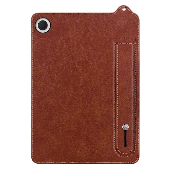 For Samsung Galaxy Tab A9 X110 X115 Deksel Håndstropp Støtte Leather Tablet Cover - Grå[HK] Multicolor Brown