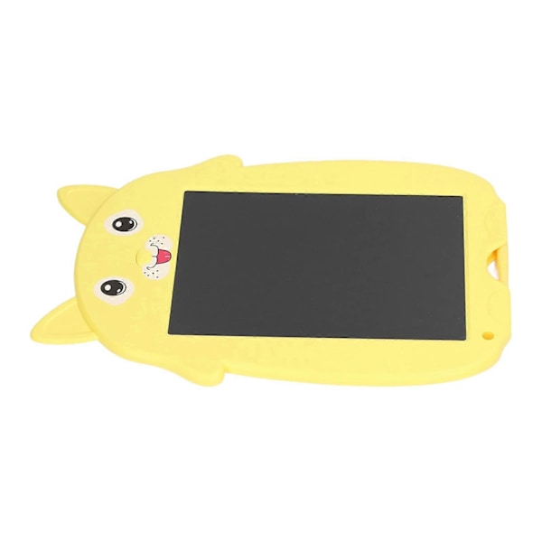 Lasten kirjoitustaulu, opettavainen, pyyhittävä, uudelleenkäytettävä, pennun muotoinen, värikäs LCD-piirustustaulu pojille ja tytöille [YJD] Yellow