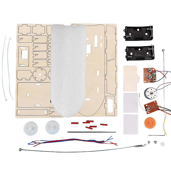 Navigasjonspaddelhjulskip DIY Trehåndverksett Fjernkontroll (YJD)