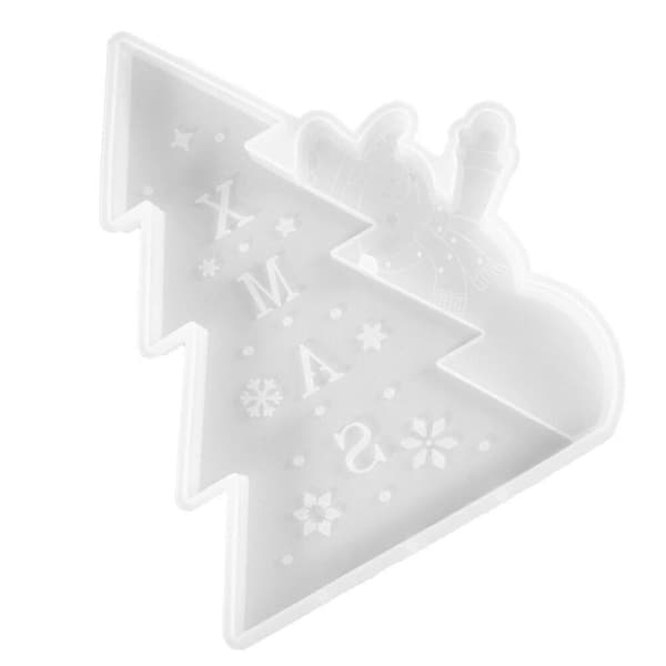 Silikon Träd Ornament Form DIY Kit Vit 100+ Delar[YJD]