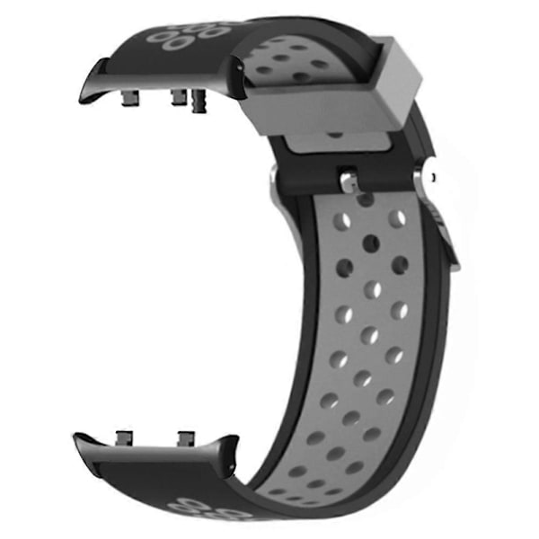Til Huawei Watch D2 Silikone Urrem Justerbar Åndbar Udskiftningsrem[HK] Black   Grey