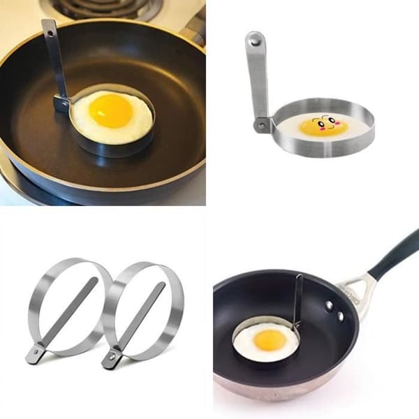 Eggform - Rustfritt stål - 11x1,7x8cm - Non-stick - 2 stk - Perfekt matlaging [YJD][YJD] Money