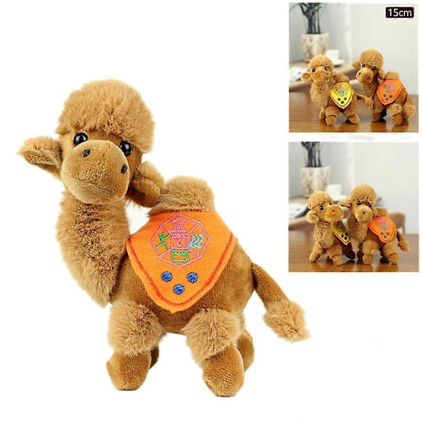 Söt Ökenkamel Plyschleksak Dunhuang Kameldocka Barnleksak Turist Souvenir Sevärdhet Kamel_v (YJD) orange 1 pcs