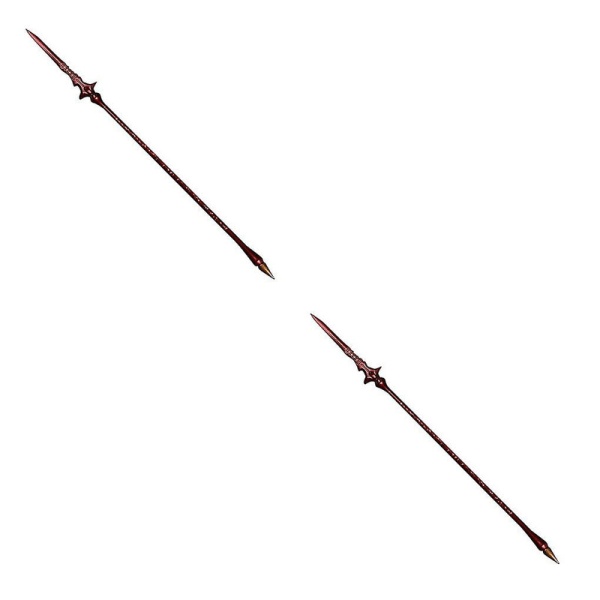 1/2/3/5 Mini Spear Model Prop Spears Modeller Ornament Tillbehör Red 2Set