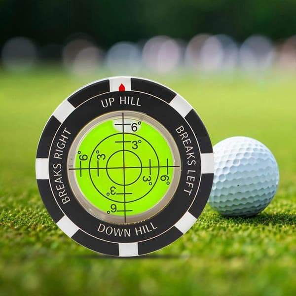 Golf Green Reader Profession Putt Golfs Balls Marker Round Bubble Level High Precisions Putting Green Golfs Putting Aid Blue[YJD] Blue
