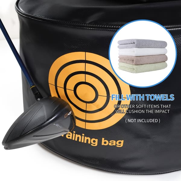 Golf Impact Bag, Smash Hitting Bags, Golf Swing Treningshjelp[YJD] Black