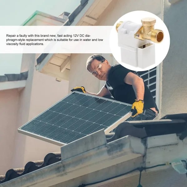 Halv-sving 12V Elektrisk Magnetventil for Vann [YJD]