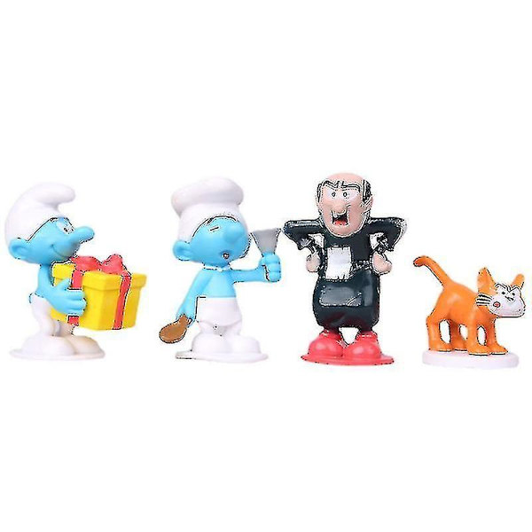 12 st Smurfdockor Animedocka Leksak