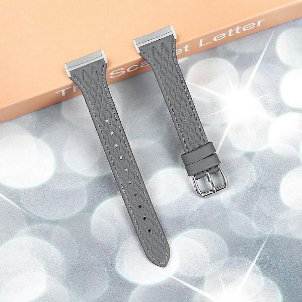 För Fitbit Versa 3/Sense Toppskikts Koskinn Rombsdesign Klockarmband[HK] Style C Multicolor