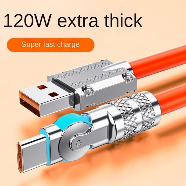 Type-C latausjohto Matkapuhelimen latausjohto ORANSSI 1 M 1 M Oranssin värinen [kk] Orange 1 m-1 m