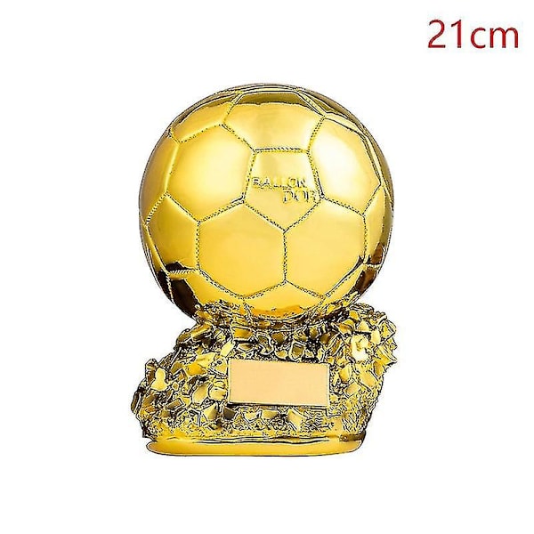 Europeisk Fotball Gullball Trofé Souvenir Fotballkonkurranse Pris Fans Gave (YJD) 21CM