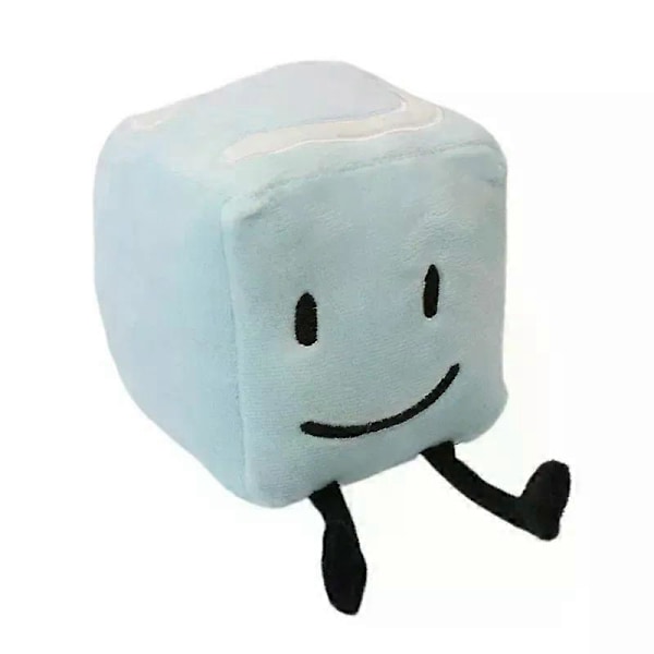 HaKeLai Ny BFDI Battle For Dream Island Plyschleksak Gosedjur Mjukt Djur X Siffror Blintz Block Markör Penna Häftapparat Pommes Frites Gåvor[YJD] Ice Cube 15cm
