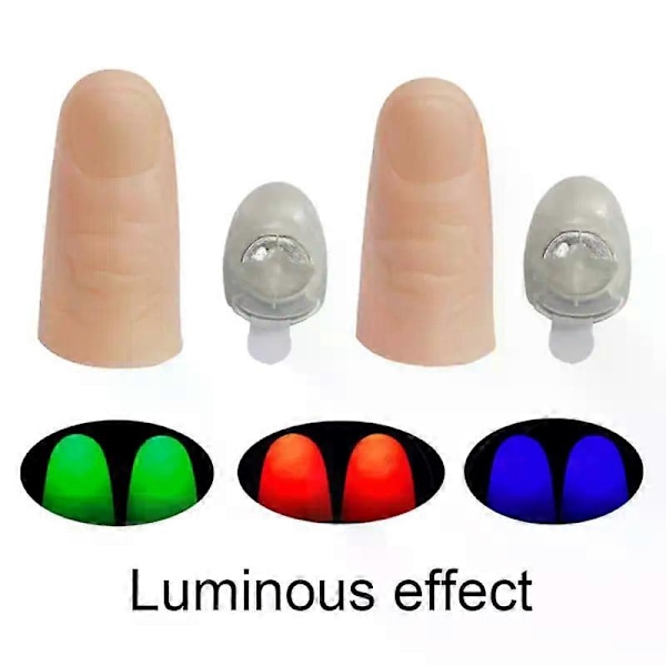1/3/5 Par Tommelfingre LED Lysende Legetøj Børn Magiske Trick Rekvisitter Sjove Blinkende Fingre Fantastisk Glødende Legetøj Børn Lysende Gave[YJD] 04 1Pairs