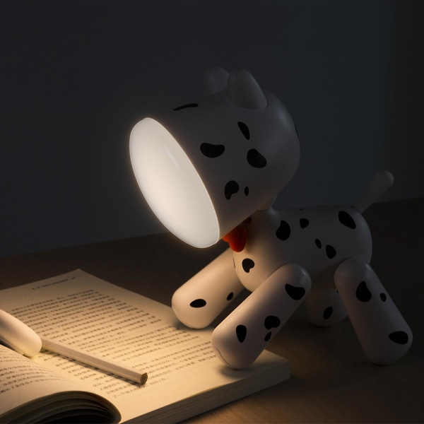 Skrivbordslampa Valp Led bordslampa Söt nattlampa för barn Bärbara uppladdningsbara hundlampor med varmvit 2700~3000K färg sänglampor