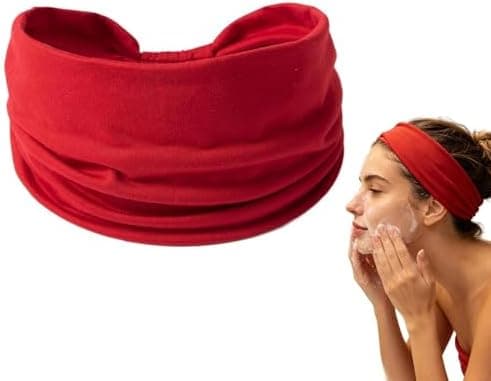 Hårbånd - Myk Boho Knyttet Mote Hodebånd for Kvinner Jenter Bruk, Elastisk Hårkontroll Tilbehørssett | Komfortabelt Stoffdesign, [YJD] Red