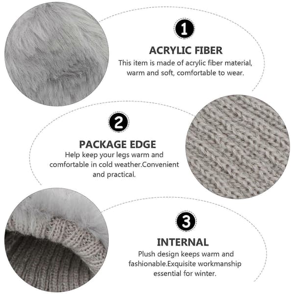 Chic Design Akrylfiber Varme Sokker Til Kvinder Vinter Sæson 1 Par[YJD]