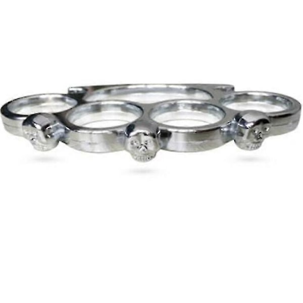 Iron Fist Självförsvar Fyra Finger Handgrepp Fingerring[YJD] Silver