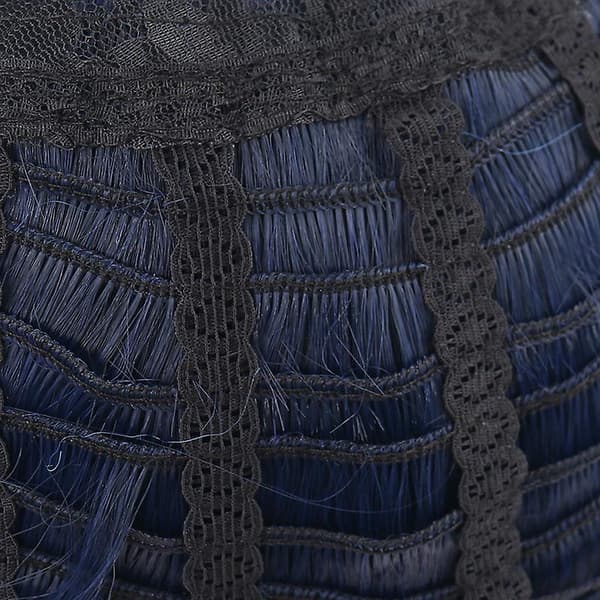 Spel Genshin Impact Venti Gradient Blå Cosplay Peruk Flätat Syntetiskt Hår[YJD] Blue 1Pc
