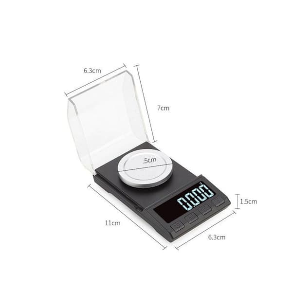 Mini digitalvåg med hög precision 10 g/0,001 g (YJD)