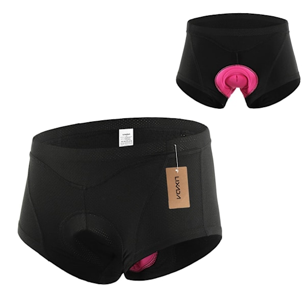 Dam Cykelunderkläder 3D Gel Vadderade Cykelkalsonger MTB Cykel Underkläder Shorts[HK] M Black