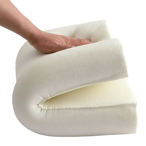 Nackmassagekudde, nackvårdskudde, långsam återhämtning minneskumkudde (30 * 50 cm) [YJD][YJD] White